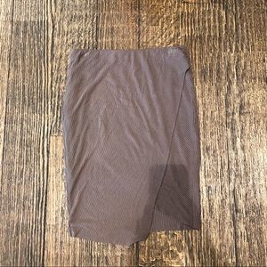 Mocha knit body in skirt